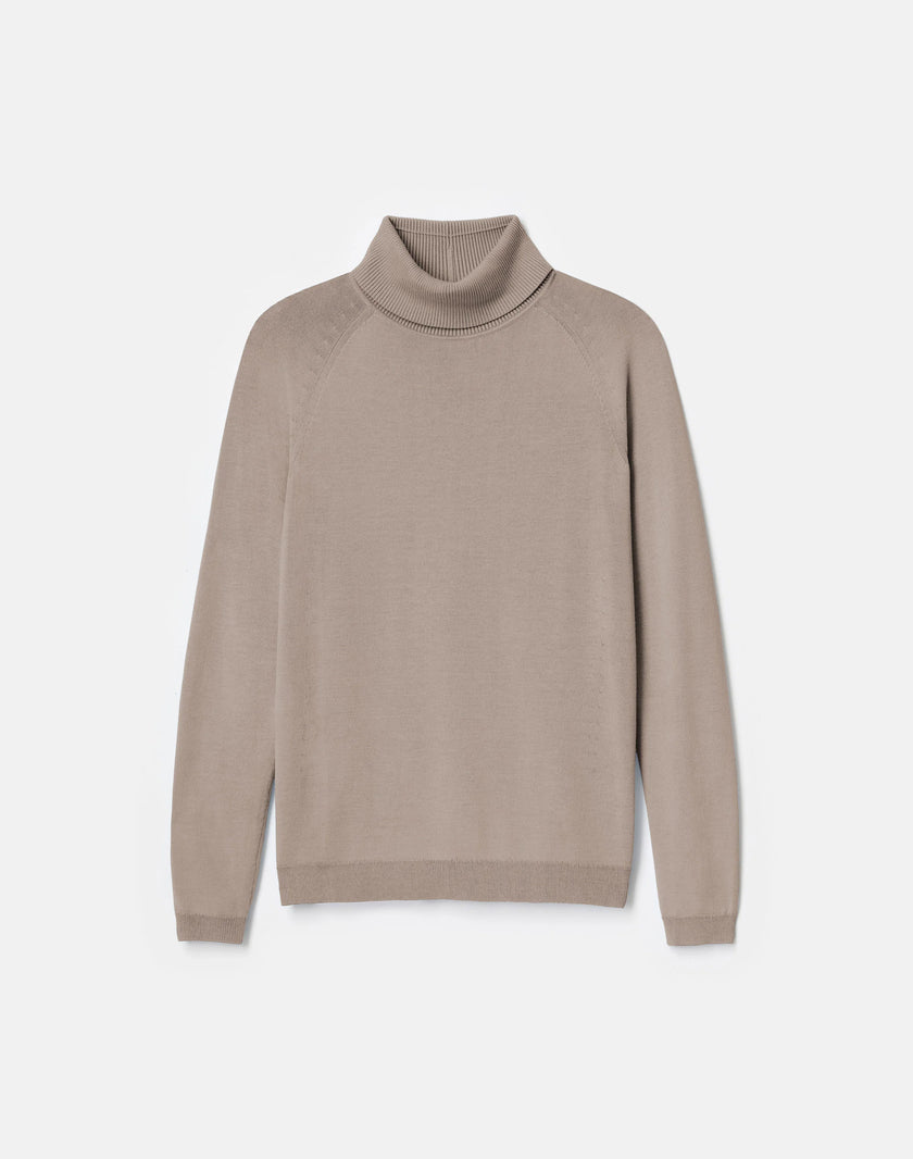 RESPONSIBLE MATTE CREPE TURTLENECK SWEATER
