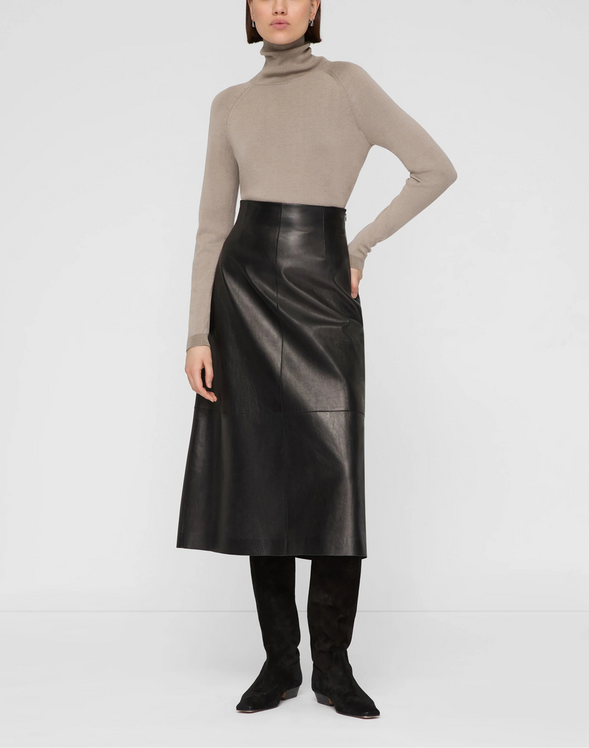 RESPONSIBLE MATTE CREPE TURTLENECK SWEATER