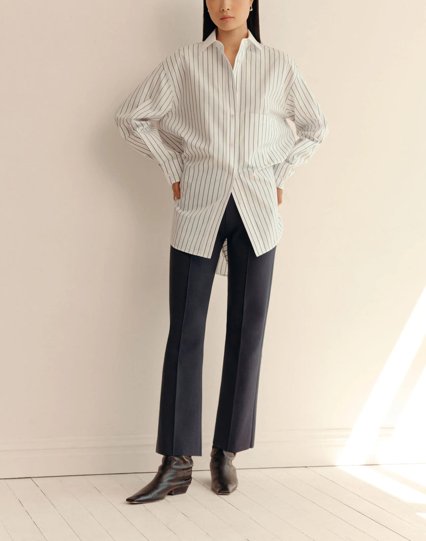 RESPONSIBLE MATTE CREPE FOLEY FLARED PANT