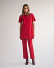RESPONSIBLE MATTE CREPE FOLEY FLARED PANT IN SPARK