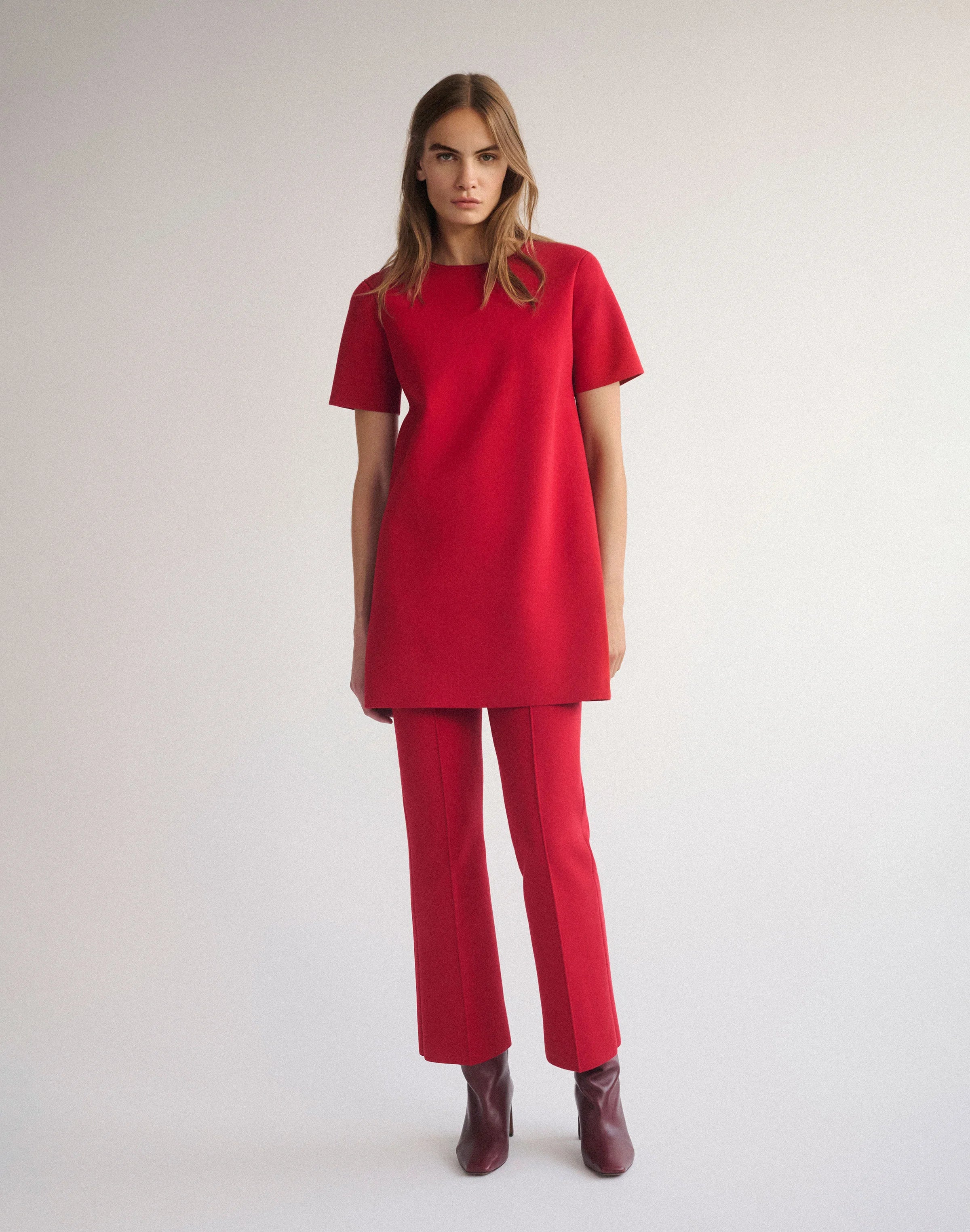RESPONSIBLE MATTE CREPE FOLEY FLARED PANT IN SPARK