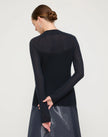 RESPONSIBLE FINE GAUGE MERINO TEXTURED STRIPE SWEATER