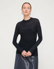 RESPONSIBLE FINE GAUGE MERINO TEXTURED STRIPE SWEATER