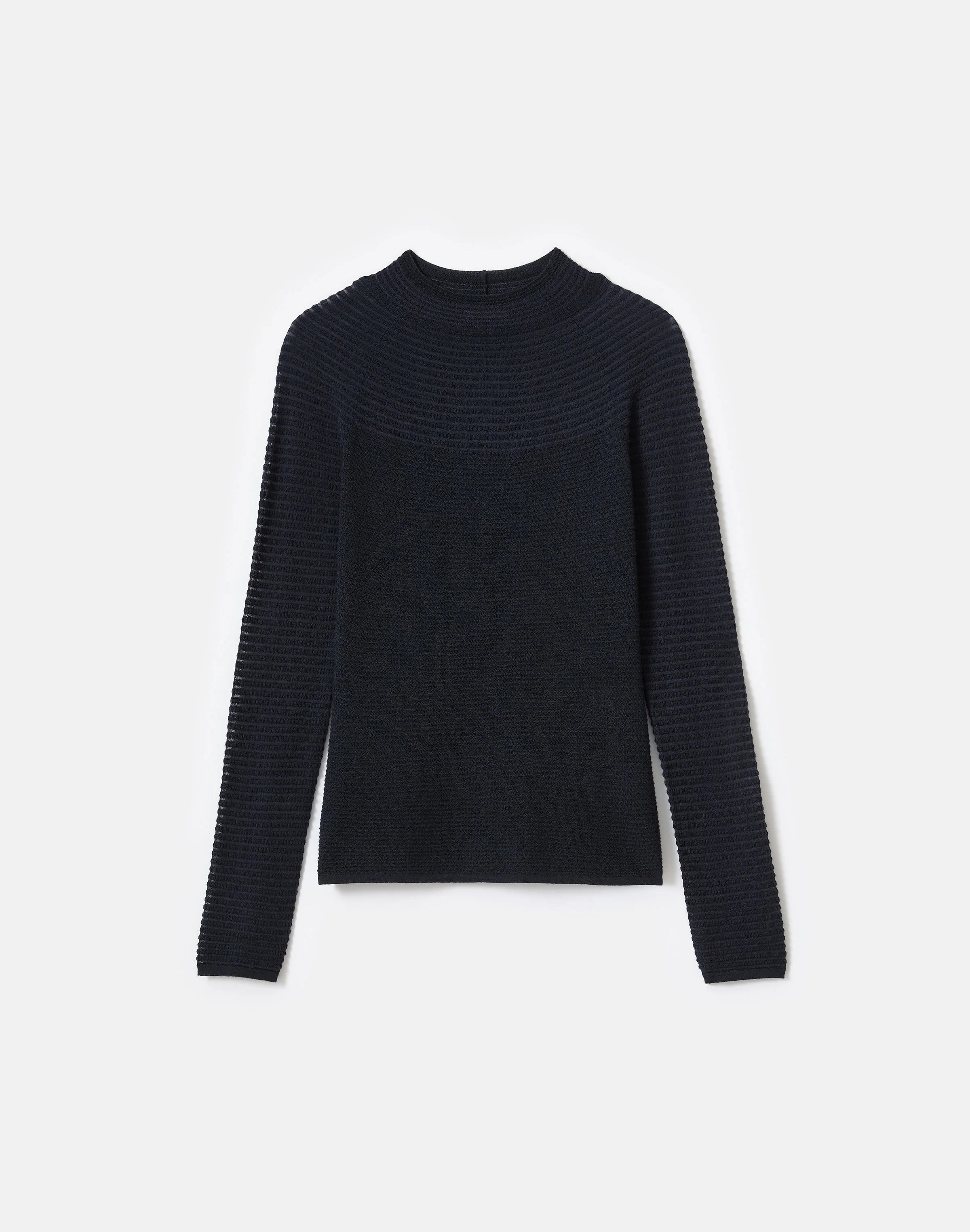 RESPONSIBLE FINE GAUGE MERINO TEXTURED STRIPE SWEATER