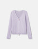 COTTON SILK VNECK BOMBER CARDIGAN
