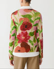 BLOSSOM PRINT CASHMERE SWEATER