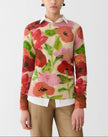 BLOSSOM PRINT CASHMERE SWEATER