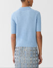 CABLED POLO SWEATER