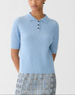 CABLED POLO SWEATER