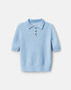CABLED POLO SWEATER