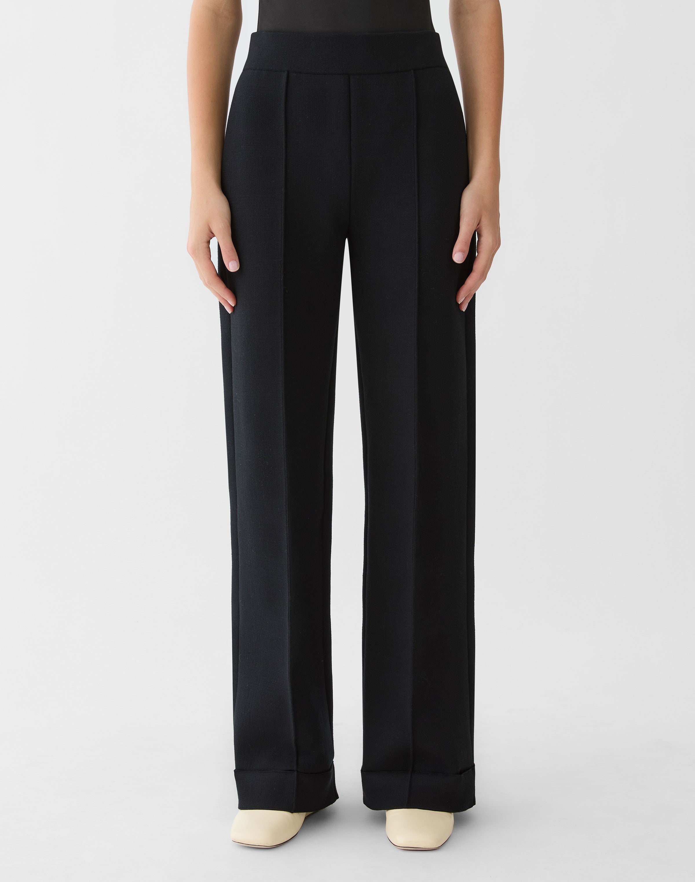 RESPONSIBLE MATTE CREPE THOMAS KNIT PANT