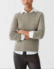CASHMERE DONEGAL CREW NECK SWEATER