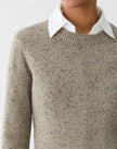 CASHMERE DONEGAL CREW NECK SWEATER