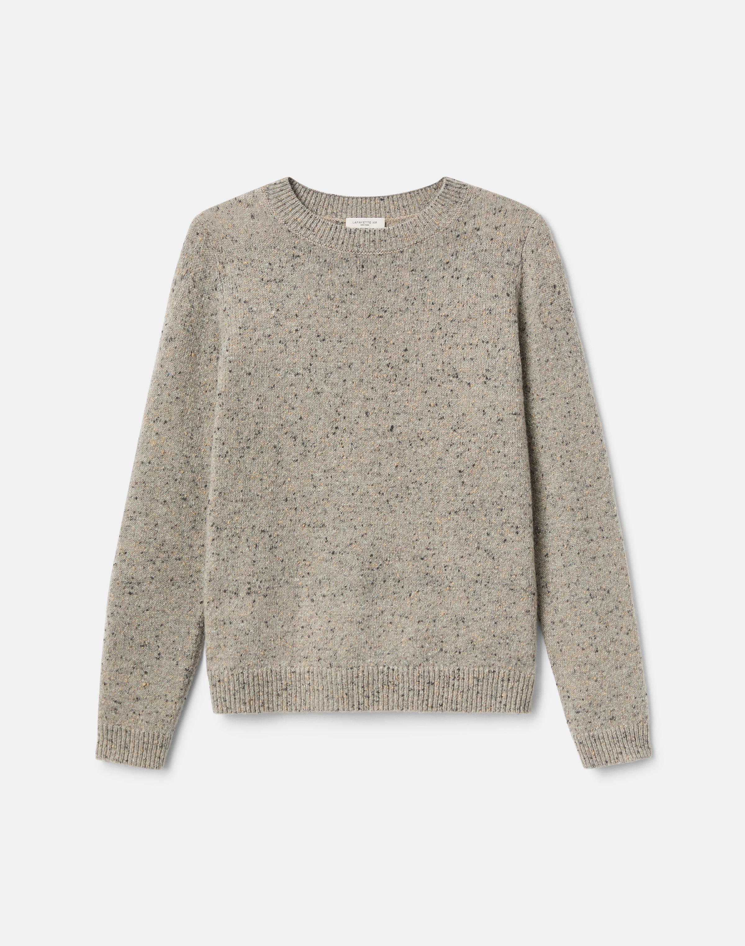 CASHMERE DONEGAL CREW NECK SWEATER