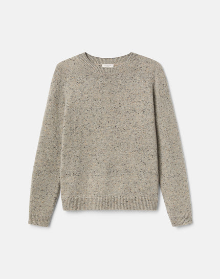 CASHMERE DONEGAL CREW NECK SWEATER