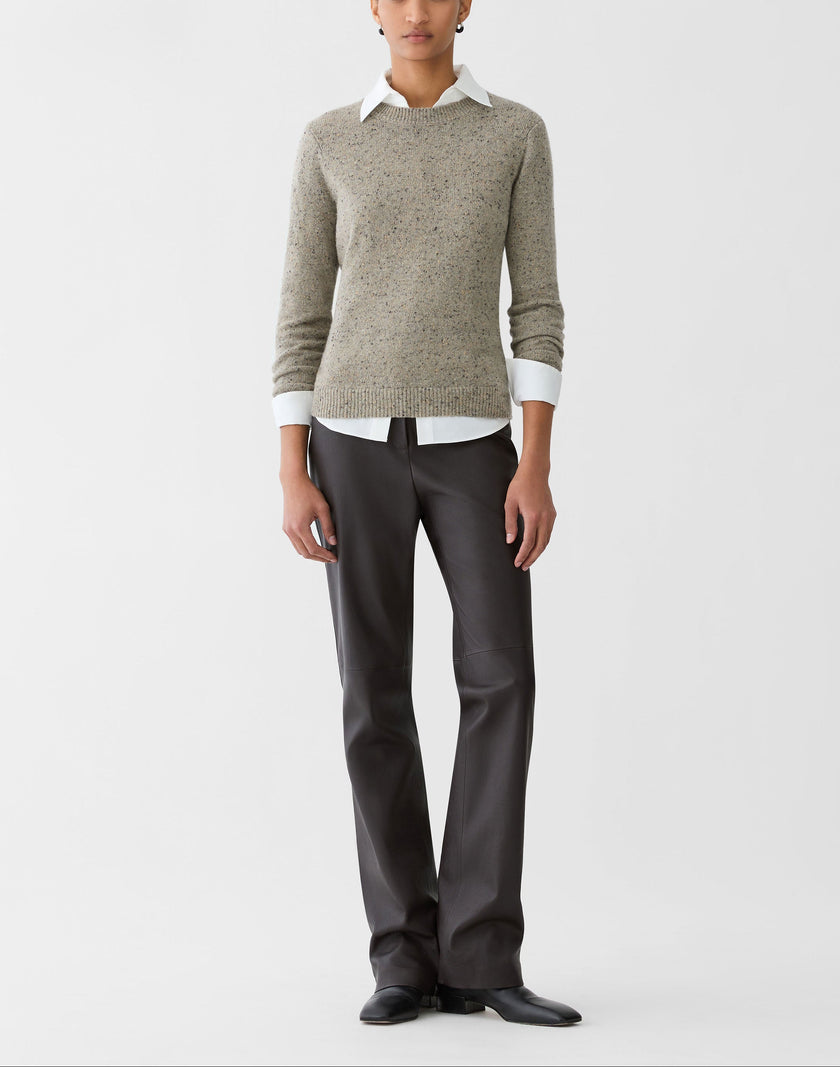CASHMERE DONEGAL CREW NECK SWEATER