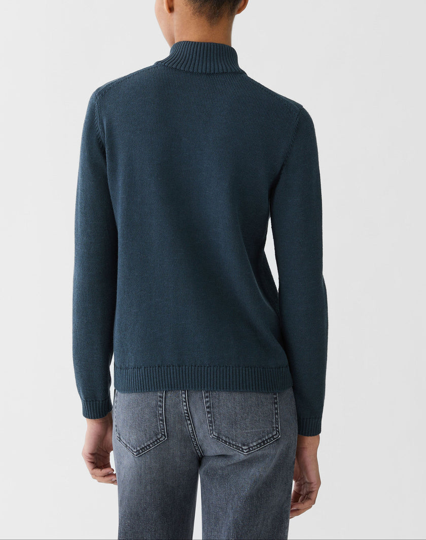 COTTON SILK BOMBER CARDIGAN
