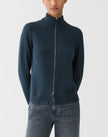 COTTON SILK BOMBER CARDIGAN