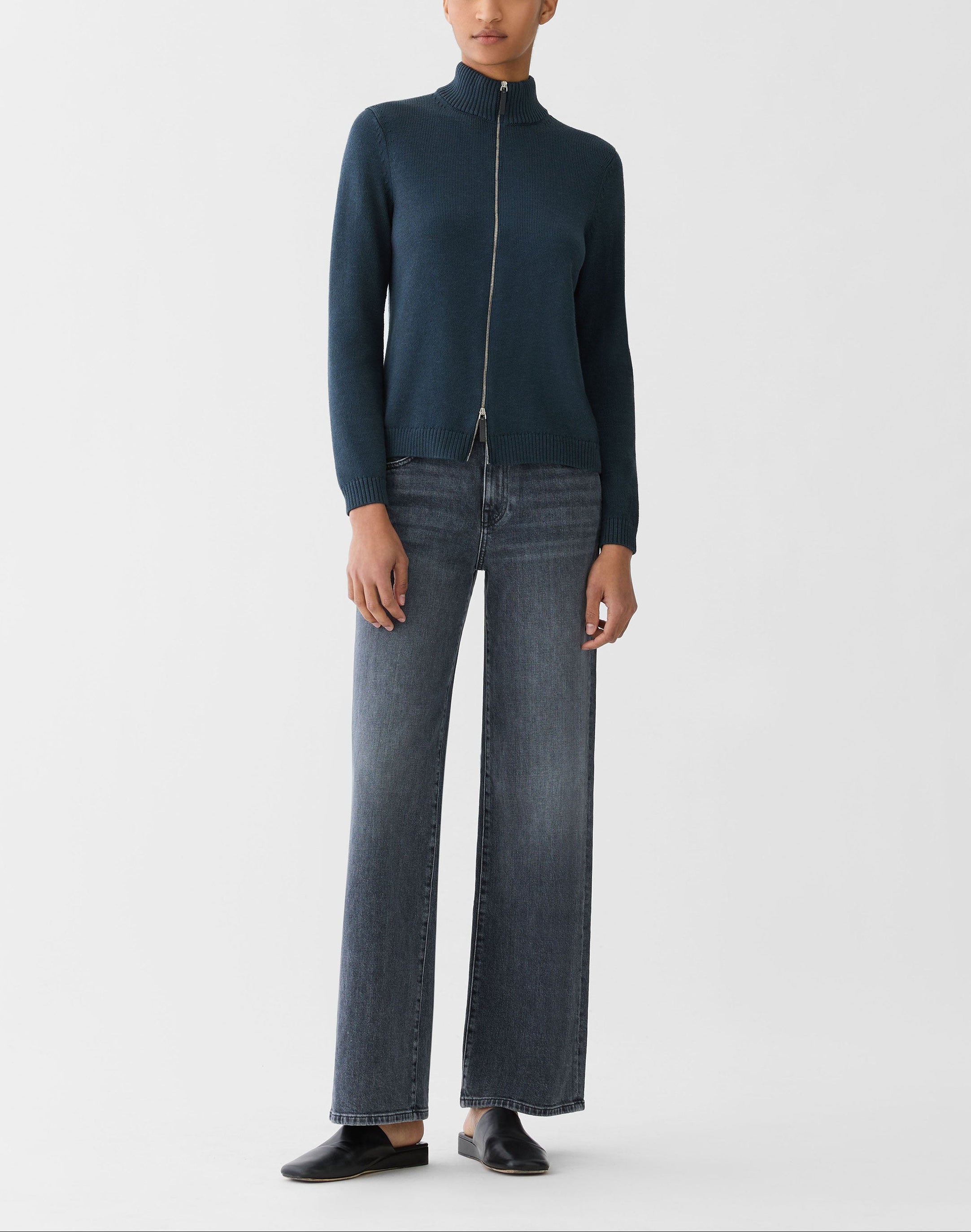 COTTON SILK BOMBER CARDIGAN