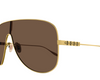 LETTERING LOGO METAL MASK SUNGLASSES