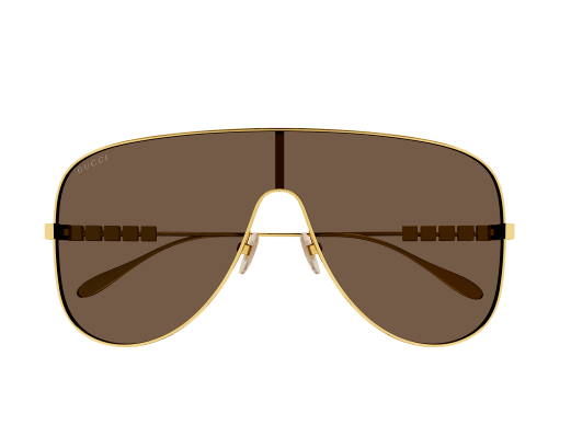 LETTERING LOGO METAL MASK SUNGLASSES