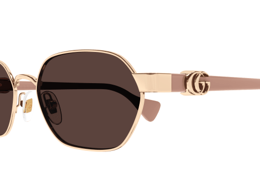 GG LOGO METAL AND ACETATE SUNGLASSES