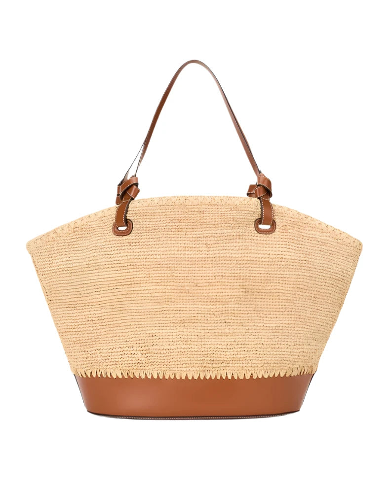 SQUILLO RAFFIA TOTE