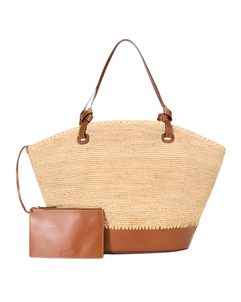 SQUILLO RAFFIA TOTE