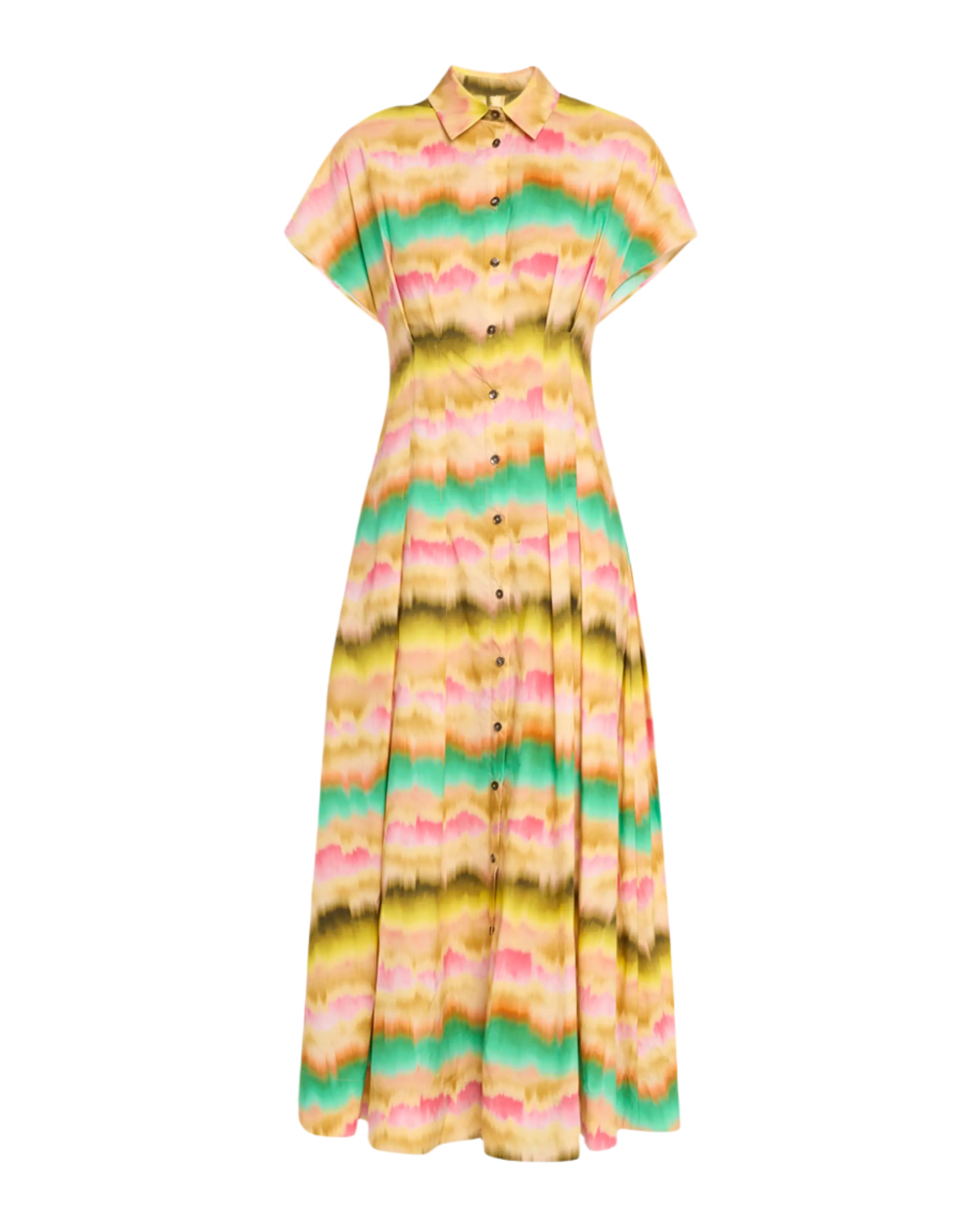 SUNSET COTTON SEAM DETAIL SHIRT DRESS