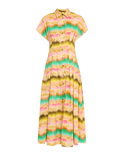 SUNSET COTTON SEAM DETAIL SHIRT DRESS