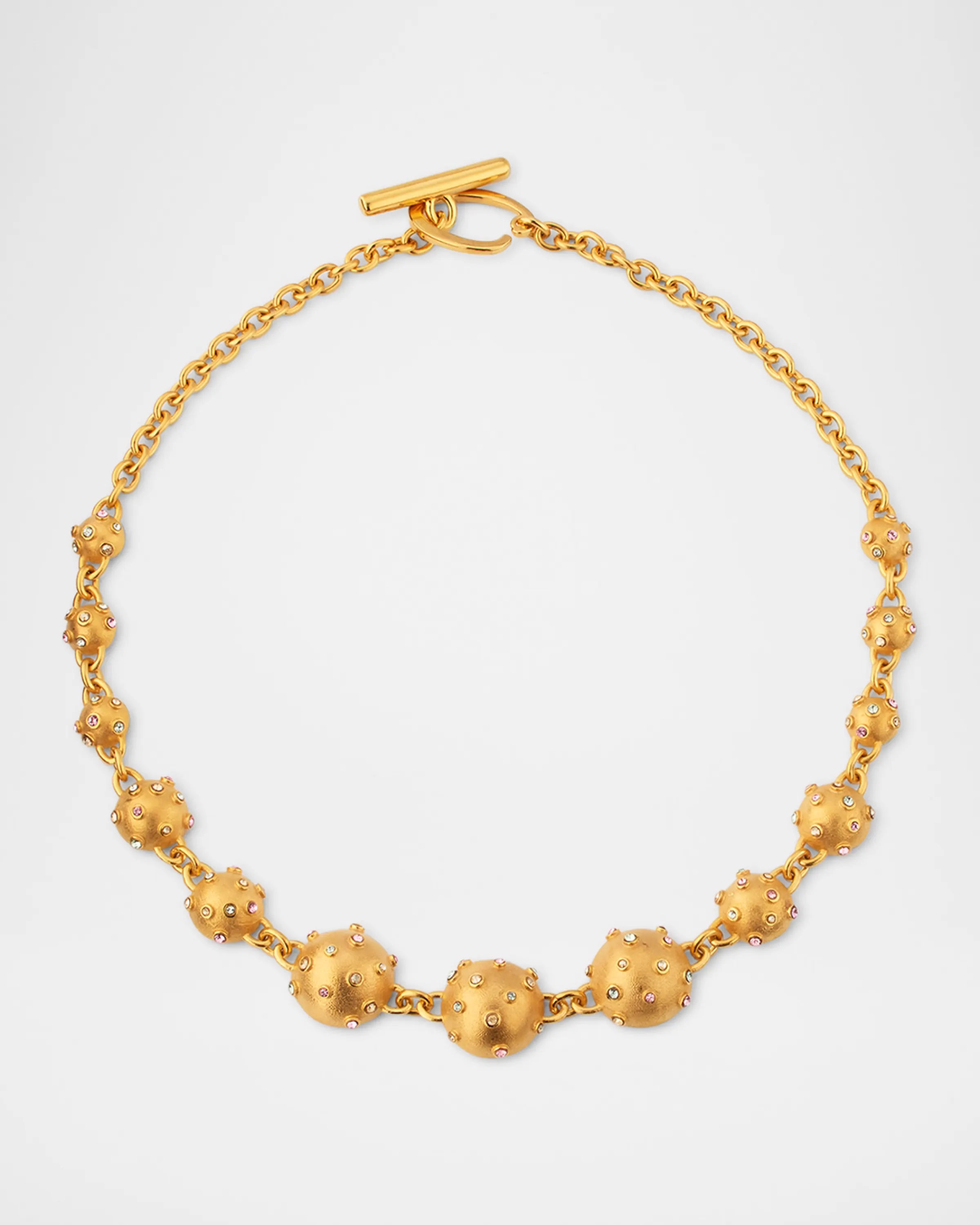 MINI CRYSTAL HALF SPHERE NECKLACE