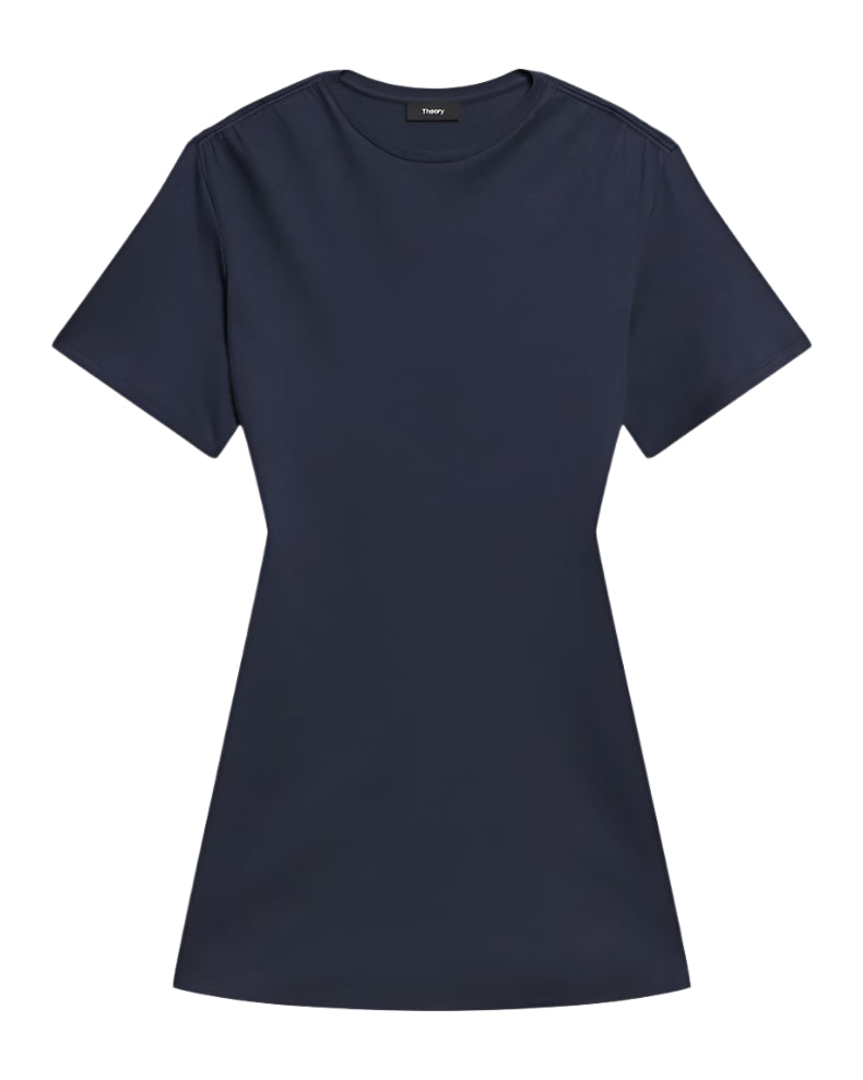 GATHERED SHOULDER DRESS