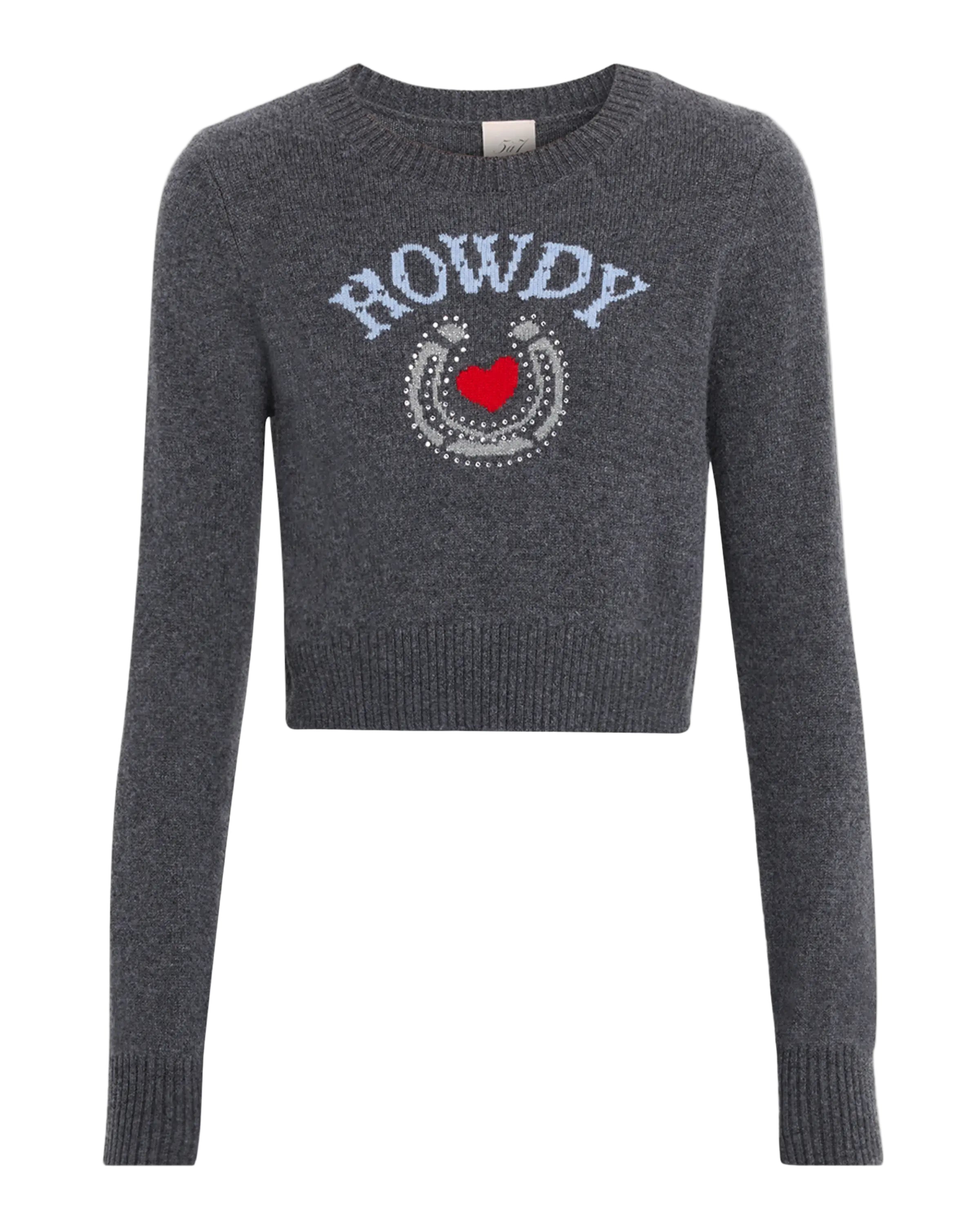 HOWDY CROPPED GRAPHIC CREWNECK