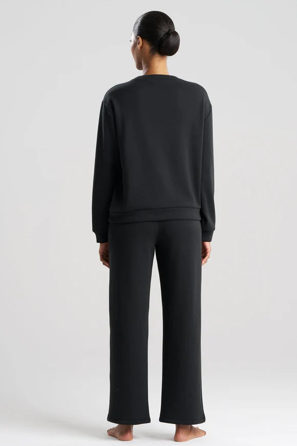 NOVA COZY BRUSHED KNIT EVERYWHERE CREW NECK TOP