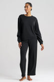 NOVA COZY BRUSHED KNIT EVERYWHERE CREW NECK TOP
