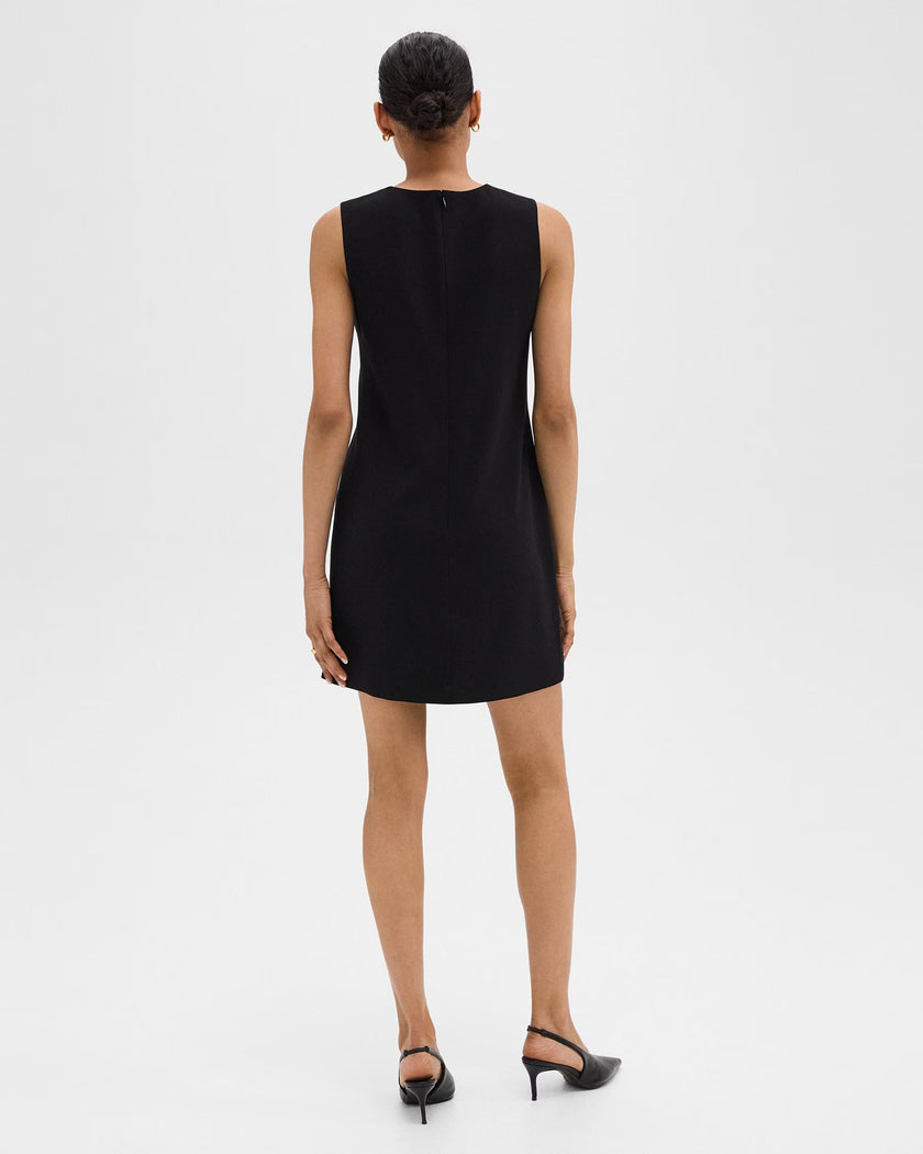 SHIFT DRESS IN ADMIRAL CREPE