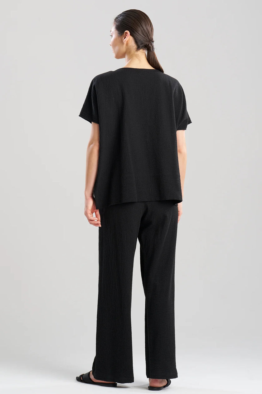 ONSEN COTTON WEDGE TOP