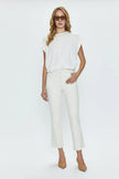 LENNON HIGH RISE CROP BOOT JEAN IN SAND STONE