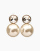CRYSTAL AND PEARL EARRINGS