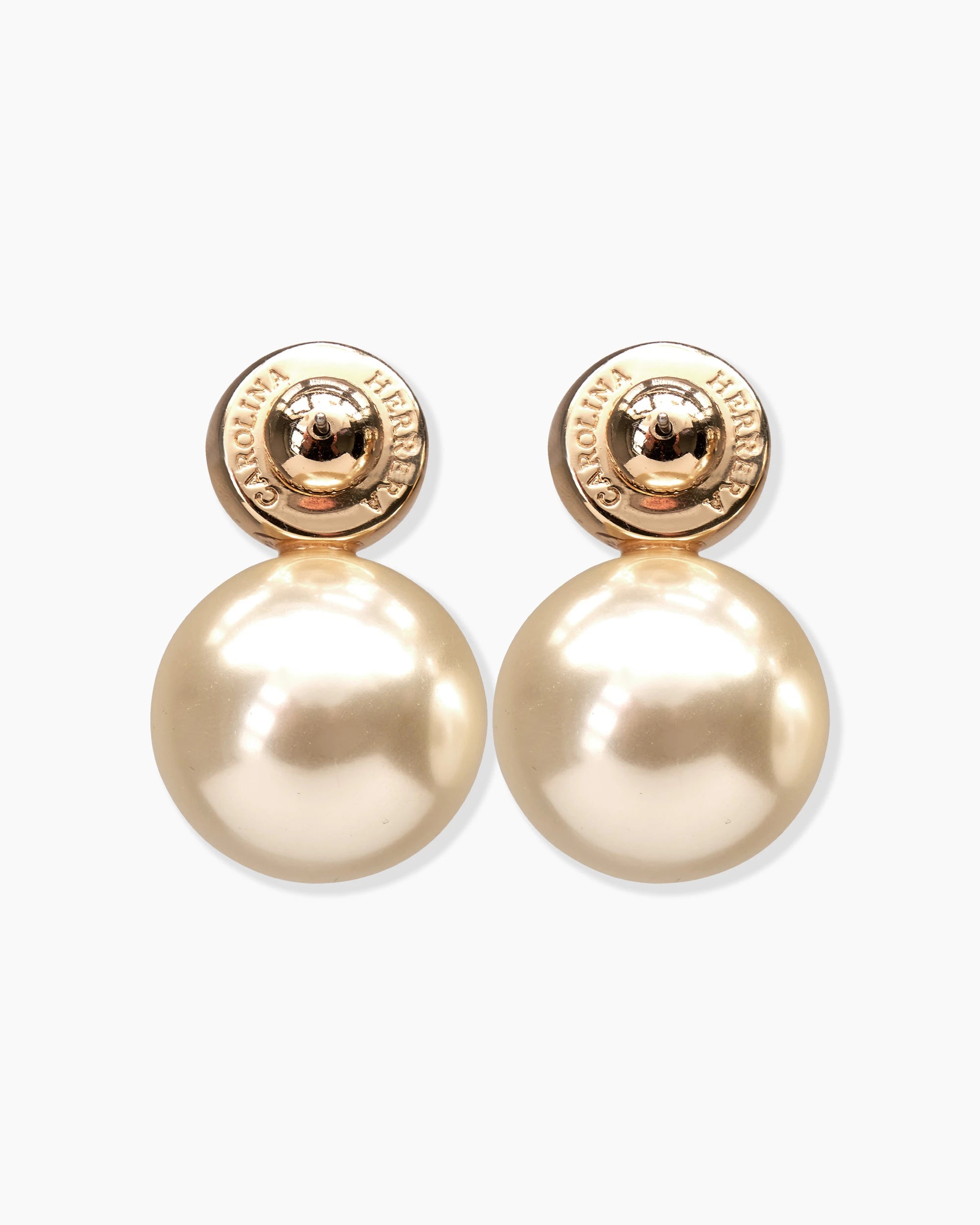 CRYSTAL AND PEARL EARRINGS