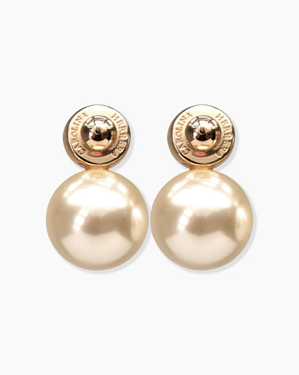 CRYSTAL AND PEARL EARRINGS