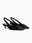 PEARLA 35 SLINGBACK PUMP BLACK