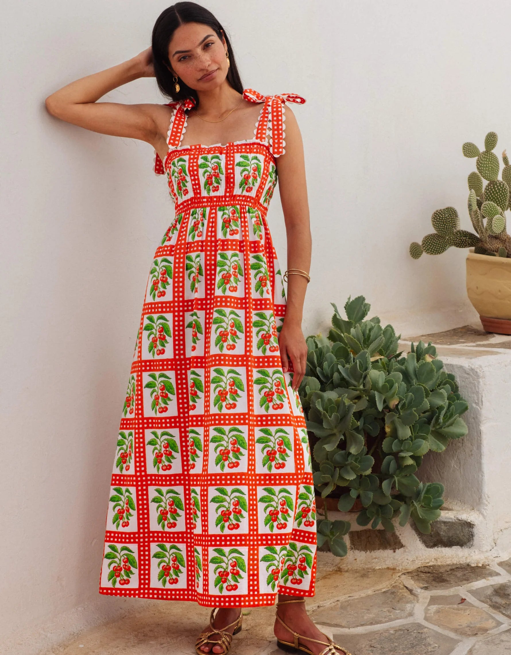 CHERRY PICNIC IMMY DRESS