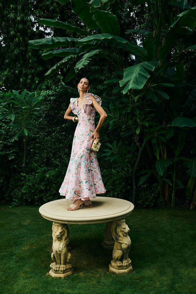 PINKY LILY BLOSSOM DRESS