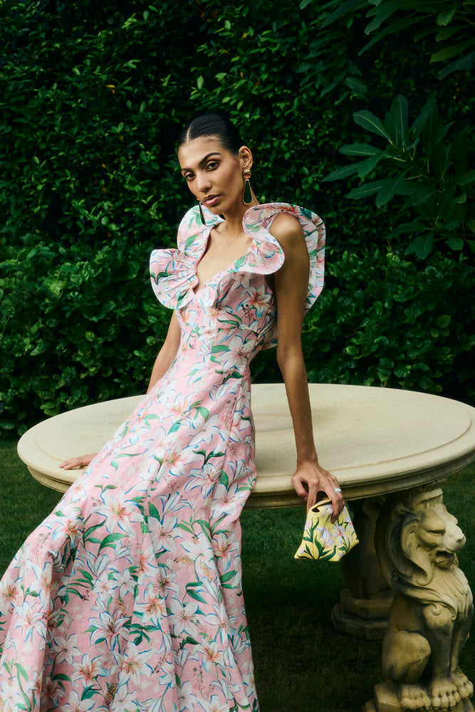 PINKY LILY BLOSSOM DRESS
