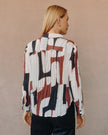 PLEATED BUTTON DOWN MORDERN ART PRINT