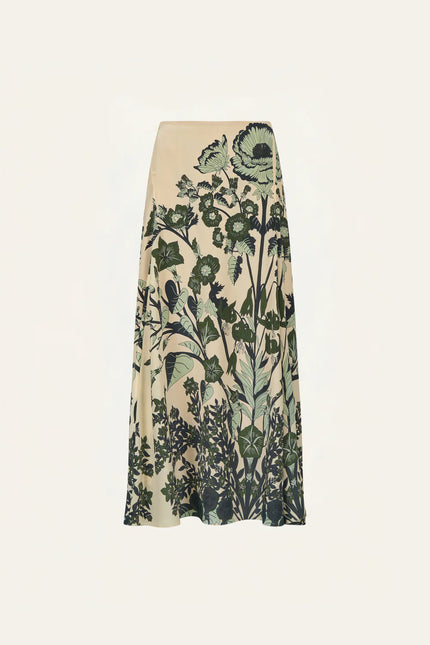 POEMS OF THE SEA SKIRT IN ECRU AND GREEN