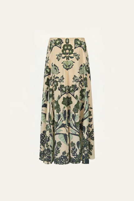 POEMS OF THE SEA SKIRT IN ECRU AND GREEN