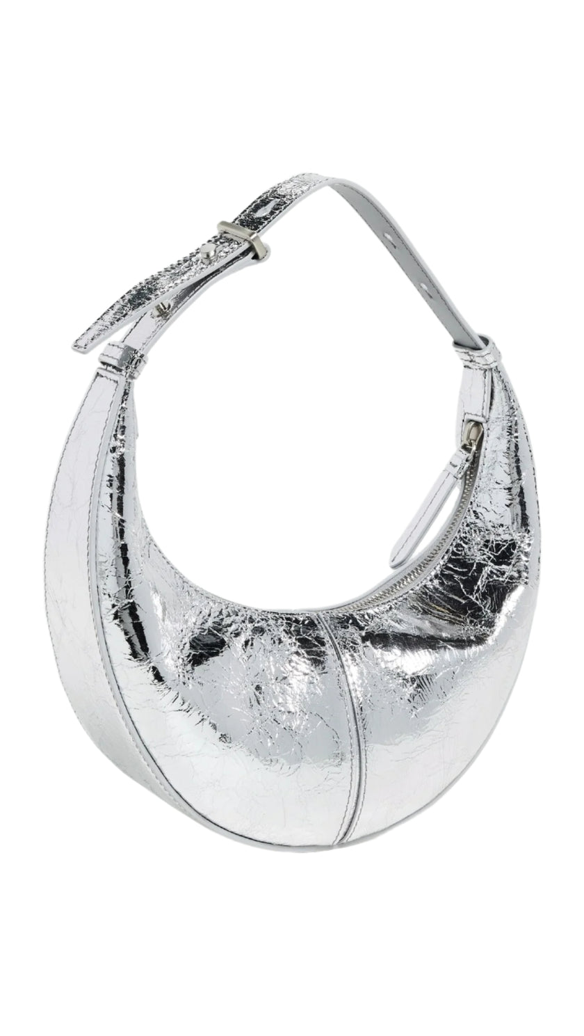 MINI SLIDE BAG IN CRINKLE METALLIC