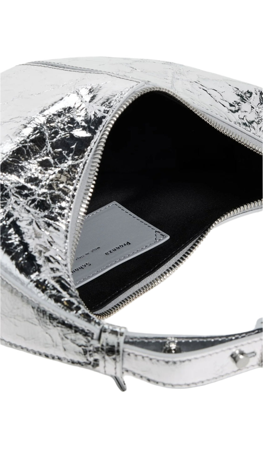 MINI SLIDE BAG IN CRINKLE METALLIC